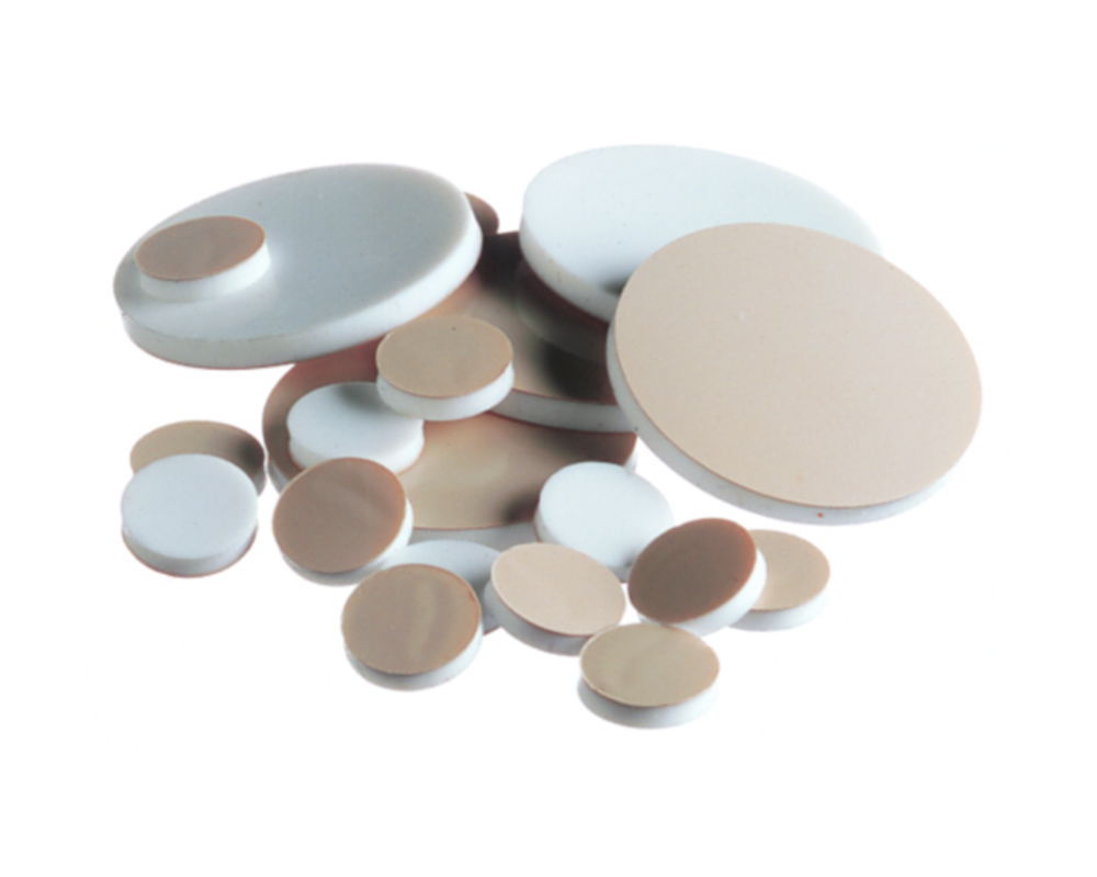 Septa PTFE/Silicone, ND15, ND20 Septa PTFE/Silicone, ND15, ND20