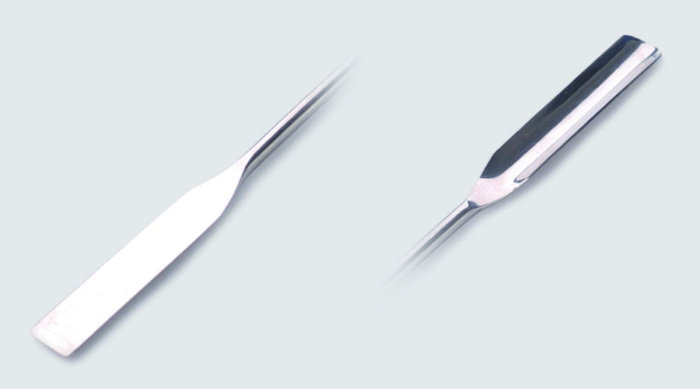 Spatulas, round grooved, 18/10 steel