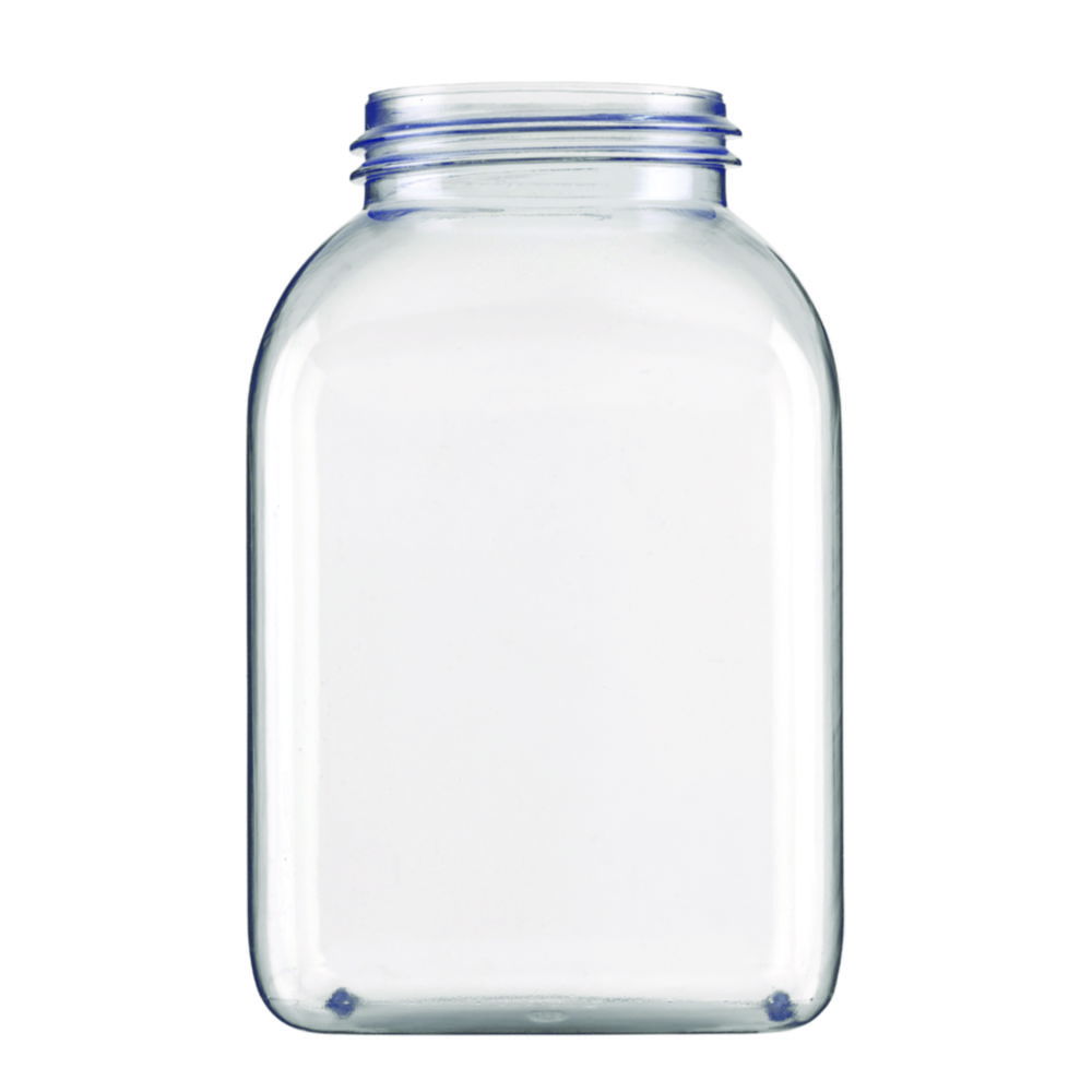 Square, wide-mouth containers without closure, series 310, PVC, clear Square, wide-mouth containers without closure, series 310, PVC, clear