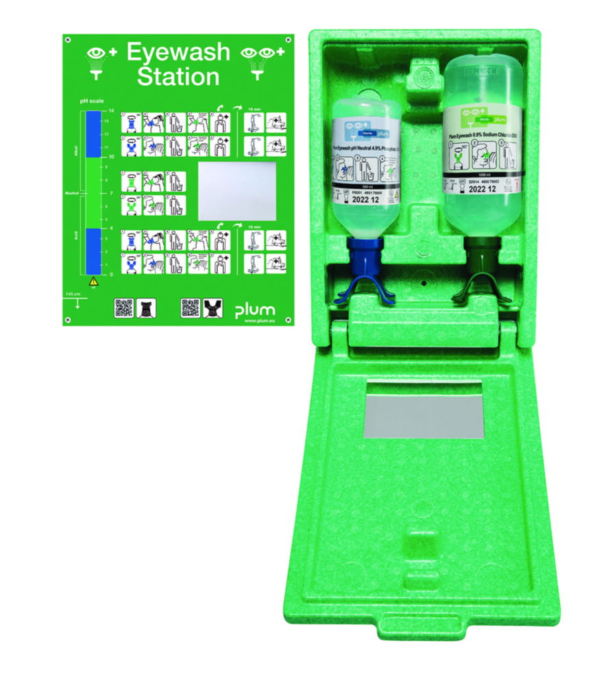 Eyewash Emergency Station, Wall-Mounting with DUO eye wash bottle Eyewash Emergency Station, Wall-Mounting with DUO eye wash bottle