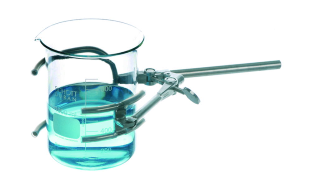 Beaker and flask clamp, 18/10 steel Beaker and flask clamp, 18/10 steel