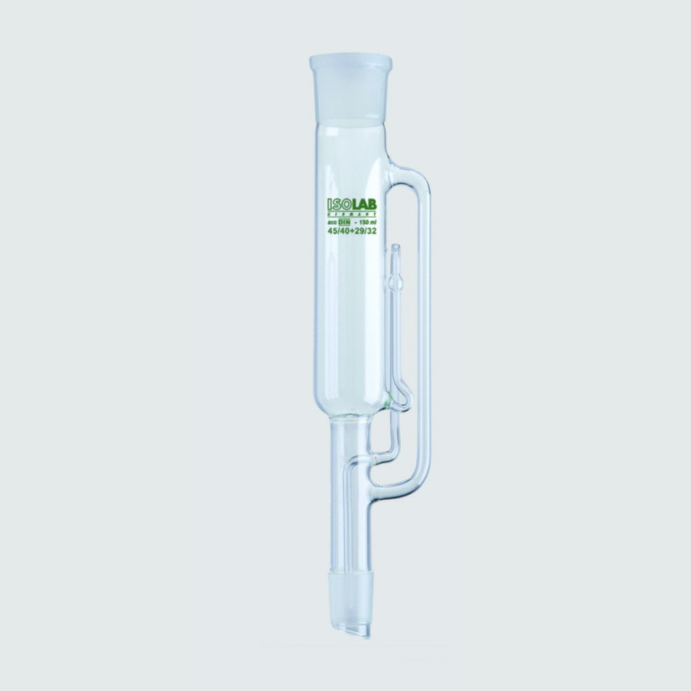 Soxhlet extractors, without stopcock Soxhlet extractors, without stopcock