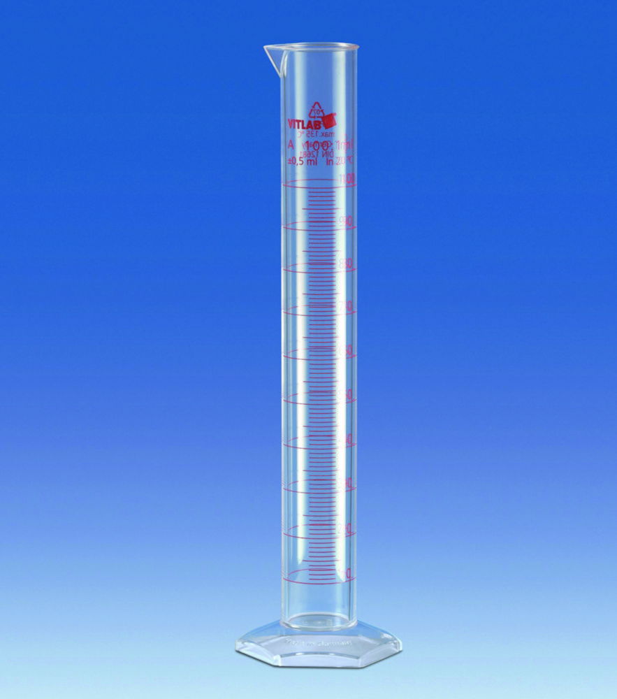 Graduated cylinders, PMP, Class A, tall form Graduated cylinders, PMP, Class A, tall form