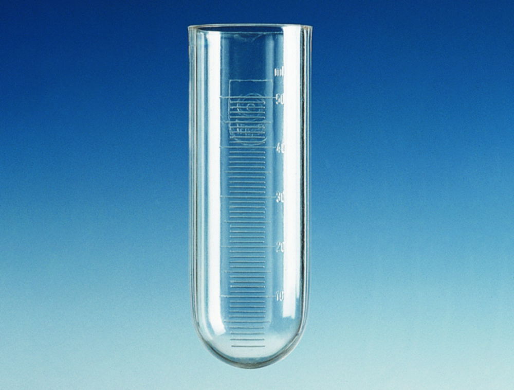 Centrifuge tubes, plastic, round bottom, PC, graduated