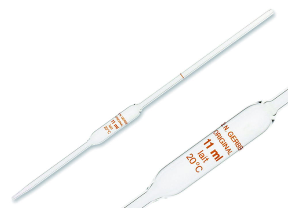 Pipettes for the Gerber method Pipettes for the Gerber method