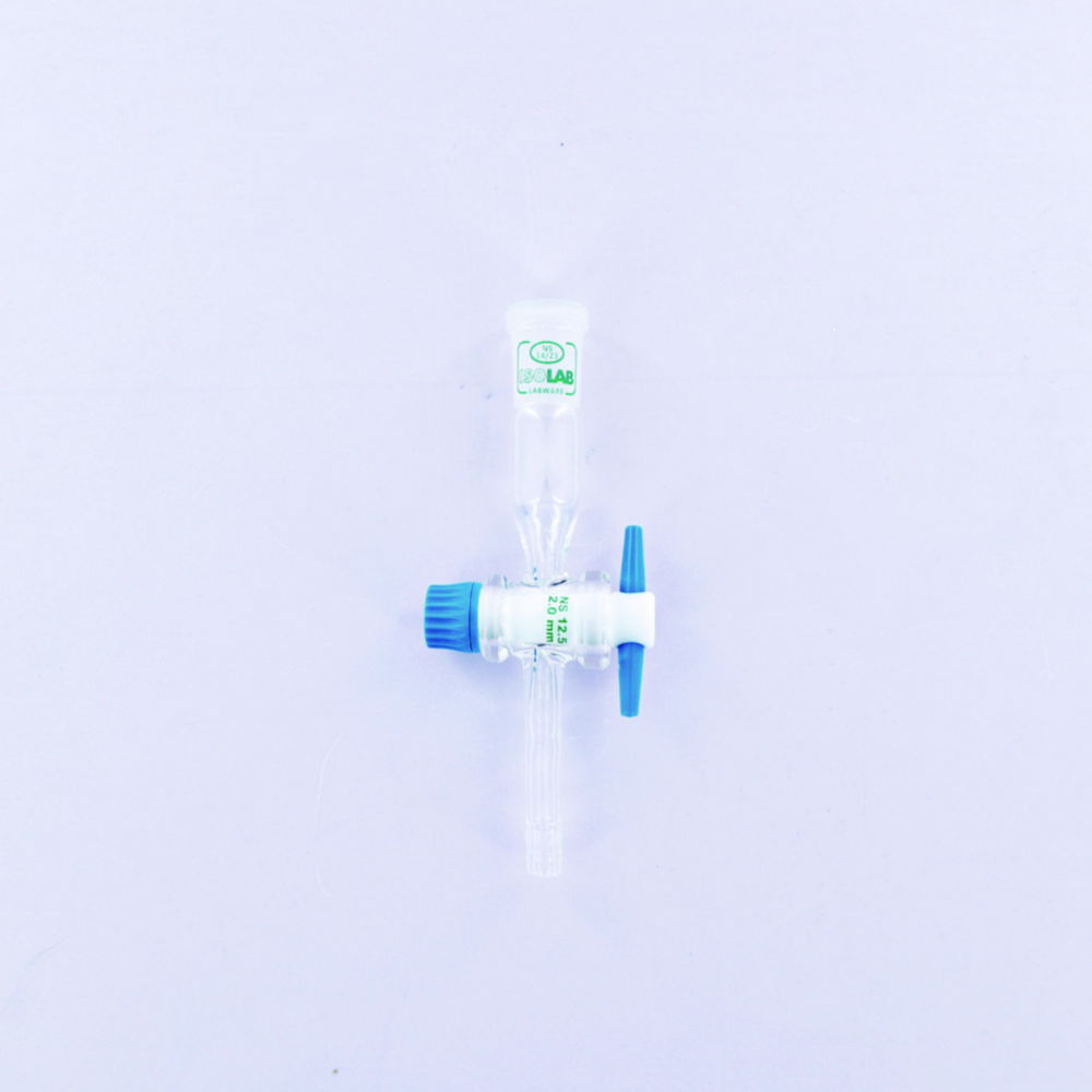 Tubing adapters, straight, with stopcock