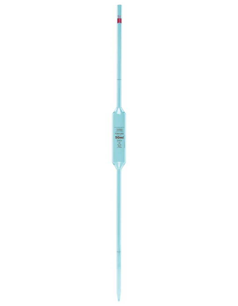 Volumetric Pipettes Volac FORTUNA®, soda lime glass, class AS, 2 marks, amber graduation Volumetric Pipettes Volac FORTUNA®, soda lime glass, class AS, 2 marks, amber graduation