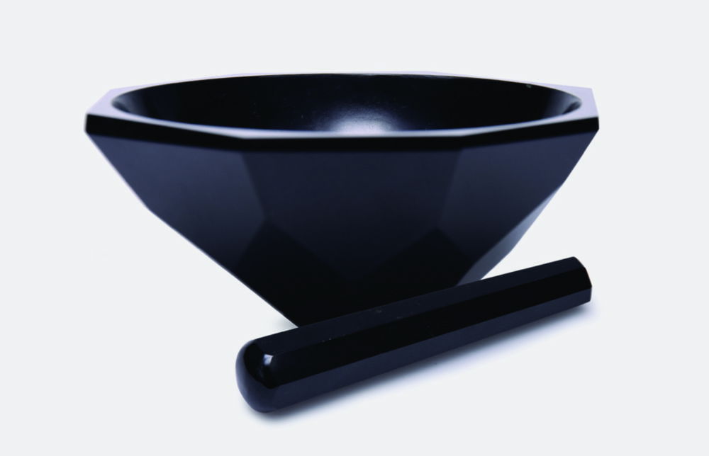 Mortar with pestle, agate stone Mortar with pestle, agate stone