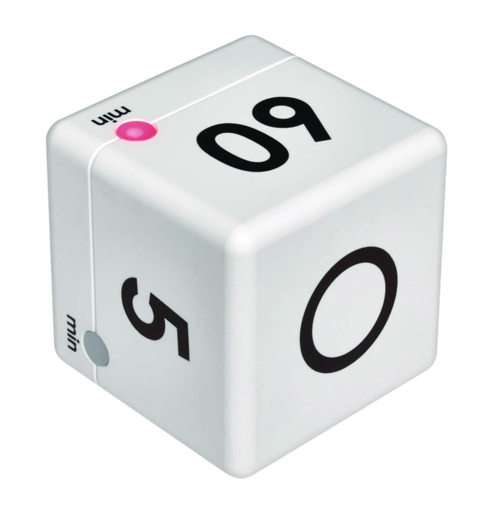 Short period timer CUBE TIMER, white Short period timer CUBE TIMER, white