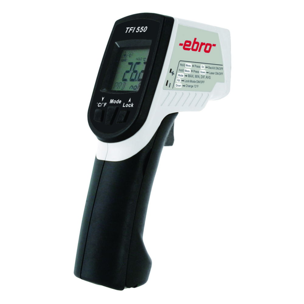 Dual Infrared Thermometer TFI 550 with NiCr-Ni Connection Dual Infrared Thermometer TFI 550 with NiCr-Ni Connection