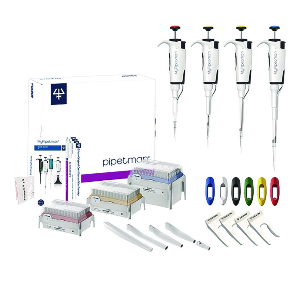 Single channel microliter pipettes, Pipetman® Select, variable, starter kits Single channel microliter pipettes, Pipetman® Select, variable, starter kits