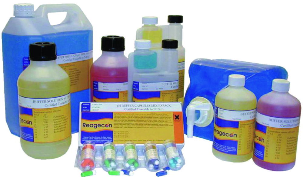 pH buffer solutions with colour coding pH buffer solutions with colour coding