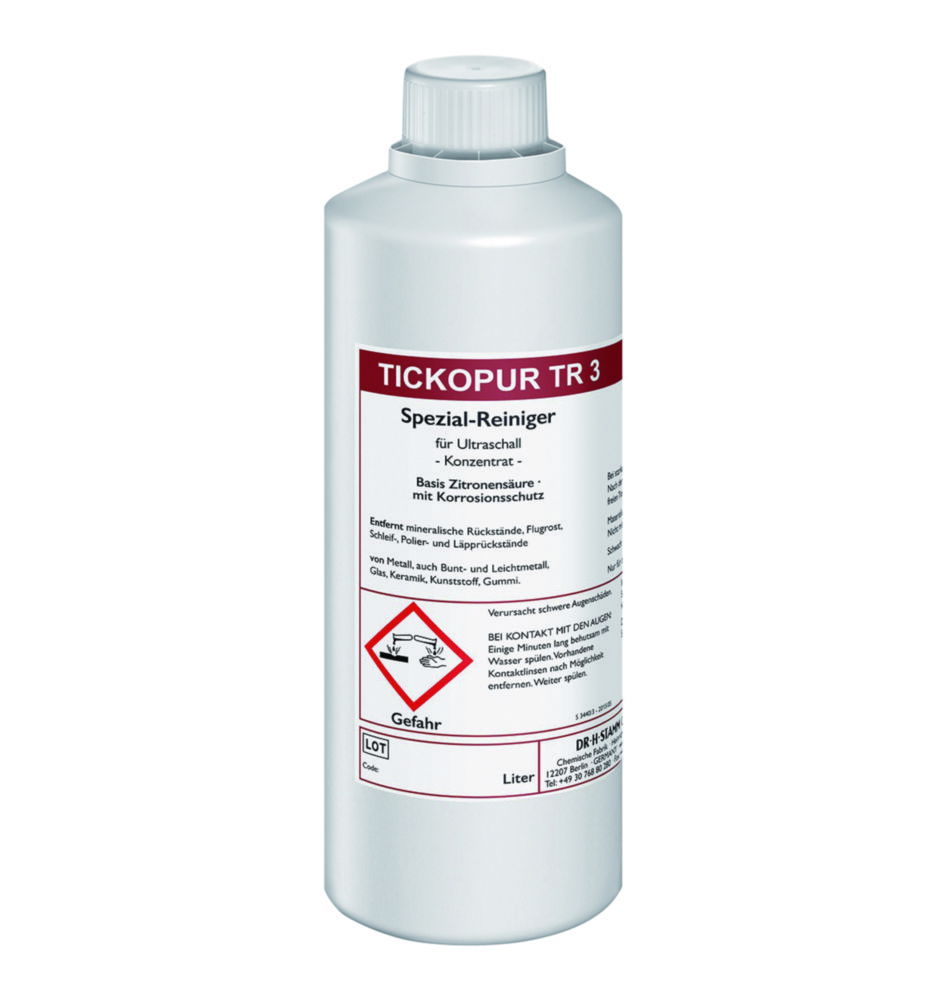 Concentrates for ultrasonic baths TICKOPUR TR 3 Concentrates for ultrasonic baths TICKOPUR TR 3