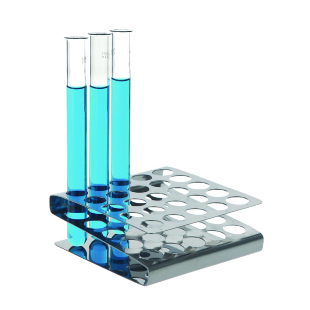 Test tube racks Z-shape, 18/10 stainless steel Test tube racks Z-shape, 18/10 stainless steel