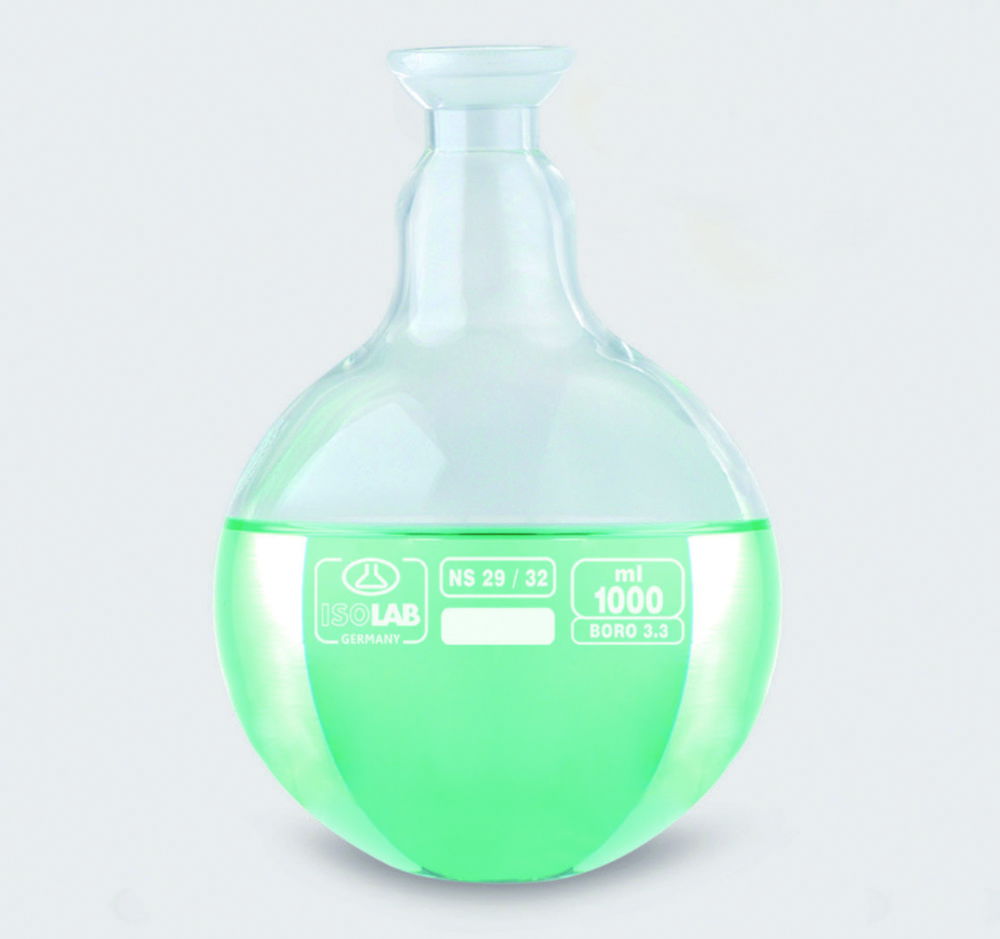 Receiving flasks, with spherical ground glass joint, borosilicate glass 3.3