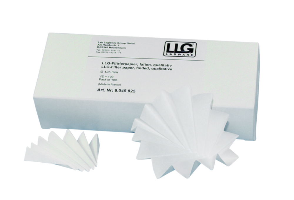 LLG-Filter papers, qualitative, folded filters, medium fast LLG-Filter papers, qualitative, folded filters, medium fast