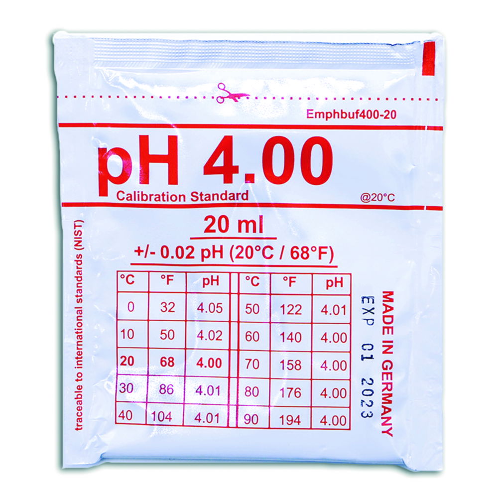 pH buffer solutions