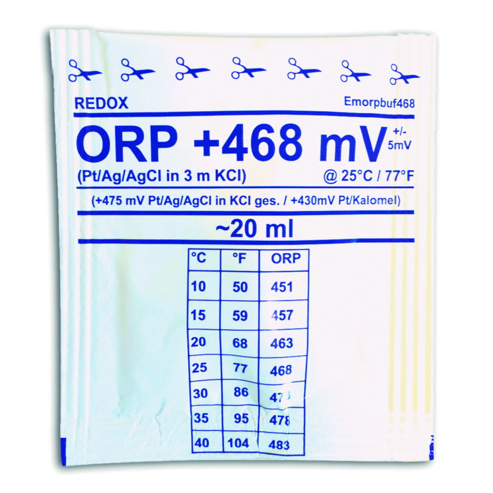 Calibration solutions ORP/Redox Calibration solutions ORP/Redox