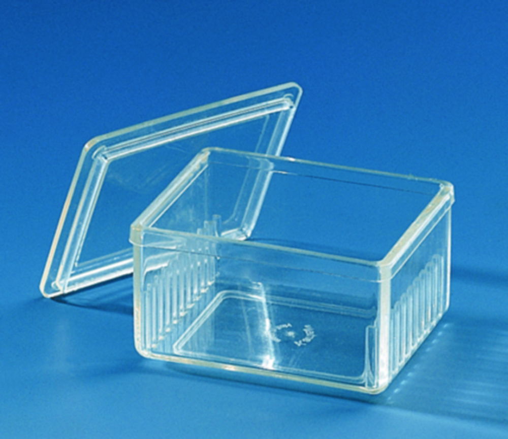 Staining jar, PMP (TPX®), Schiefferdecker pattern Staining jar, PMP (TPX®), Schiefferdecker pattern