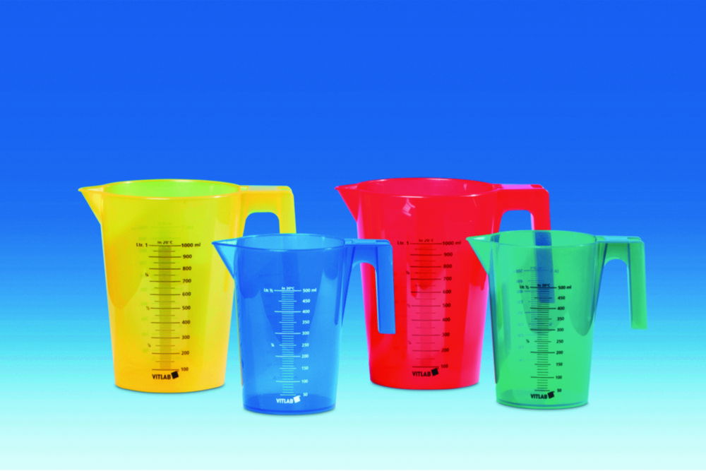 Graduated jug set, PP, assorted colours Graduated jug set, PP, assorted colours