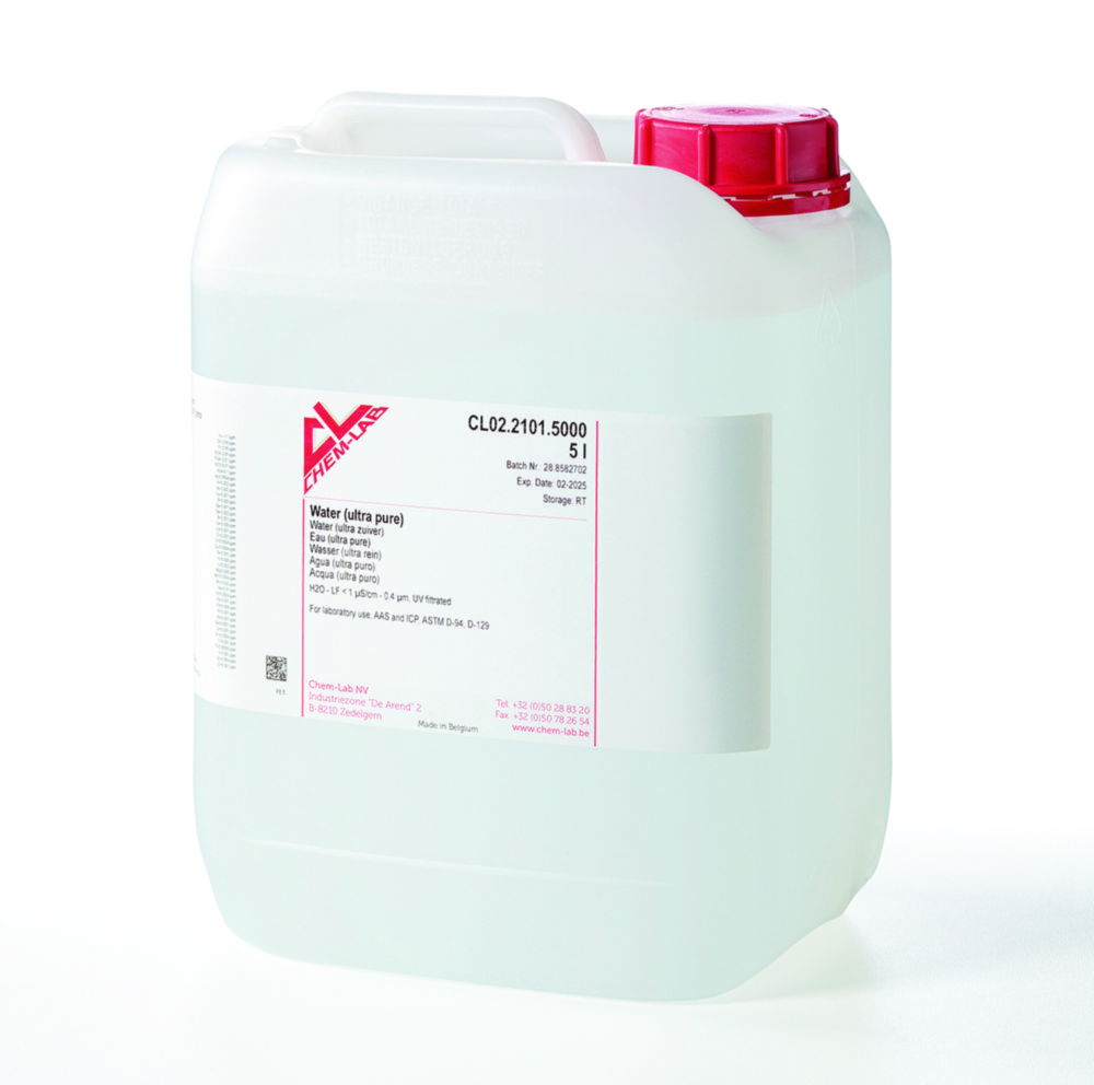 Water, ultra pure Water, ultra pure