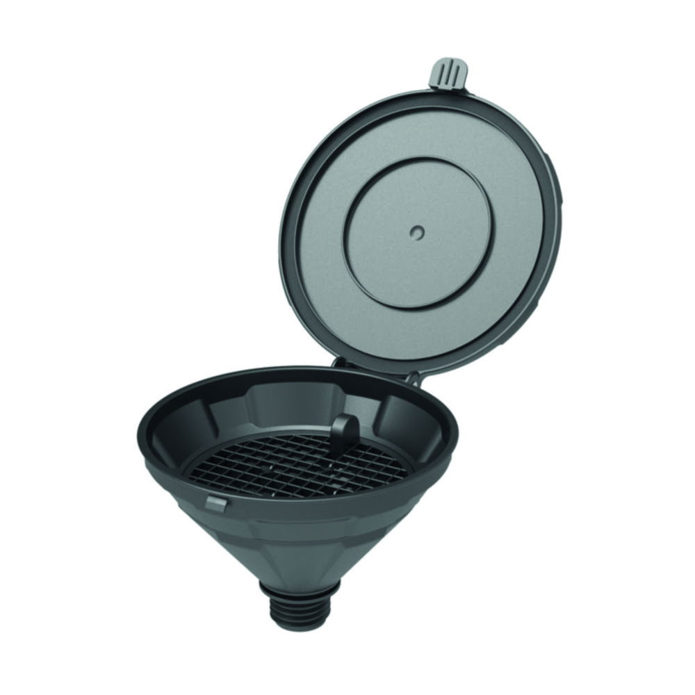 Funnels for Safety Waste Caps V3.0, HDPE, electrostatic conductive Funnels for Safety Waste Caps V3.0, HDPE, electrostatic conductive