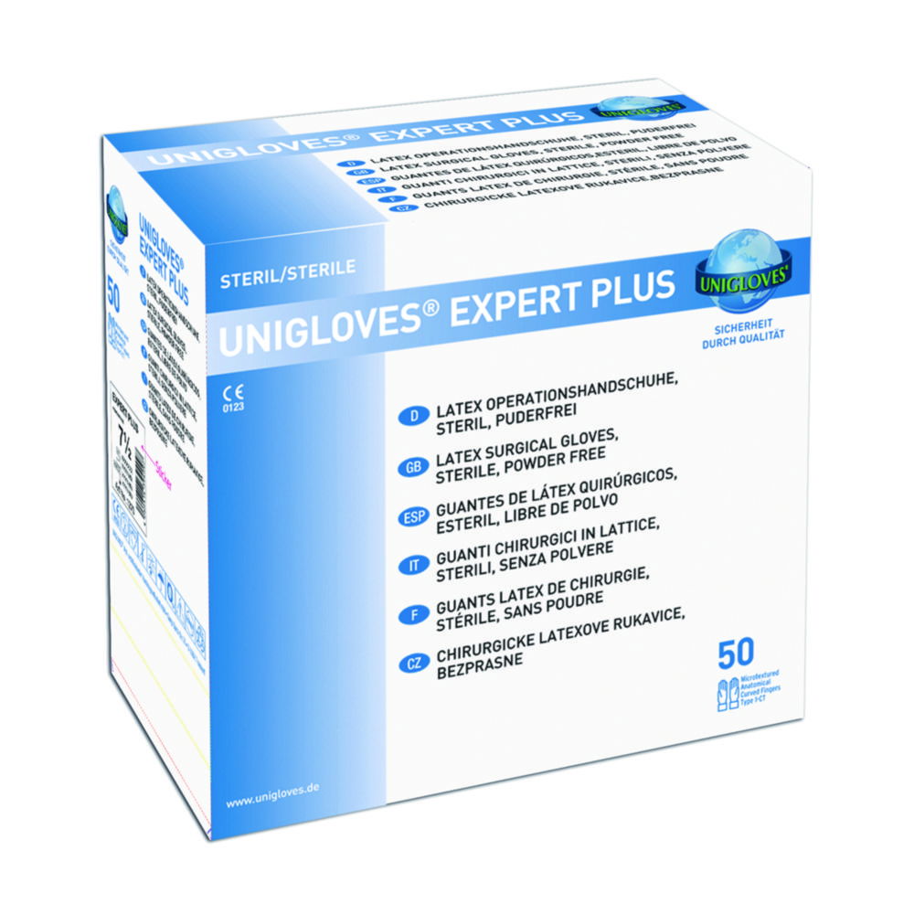 Disposable Gloves OP, EXPERT PLUS, Latex, sterile Disposable Gloves OP, EXPERT PLUS, Latex, sterile