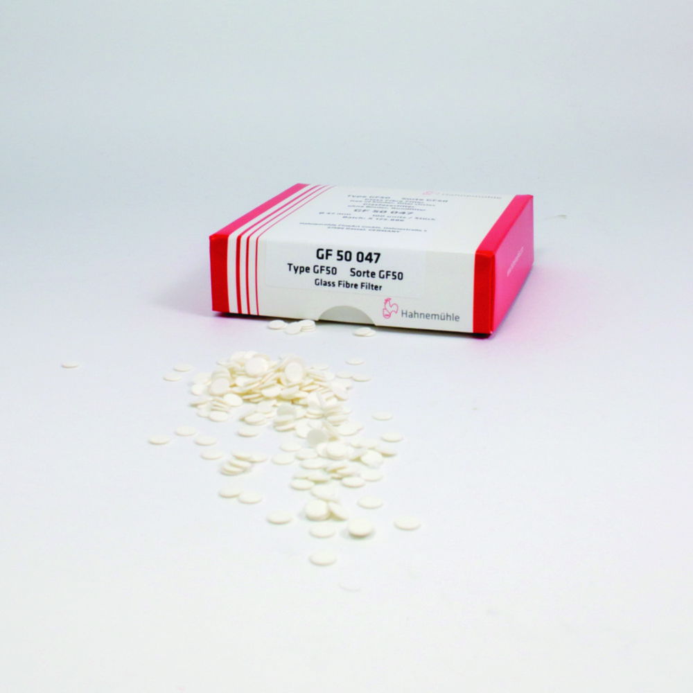 Glass fibre filters without binder, round filters Glass fibre filters without binder, round filters