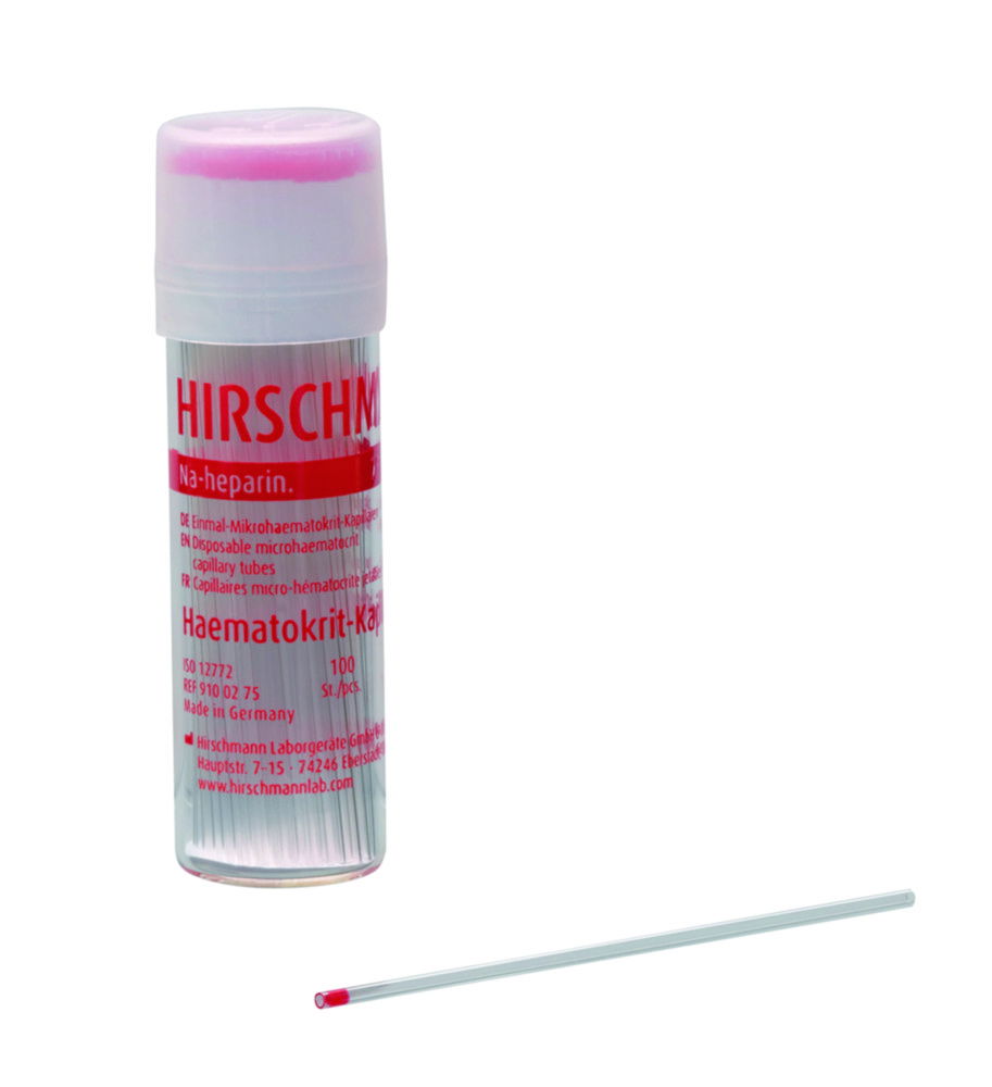 Haematocrit capillary tubes, NA-hep Haematocrit capillary tubes, NA-hep