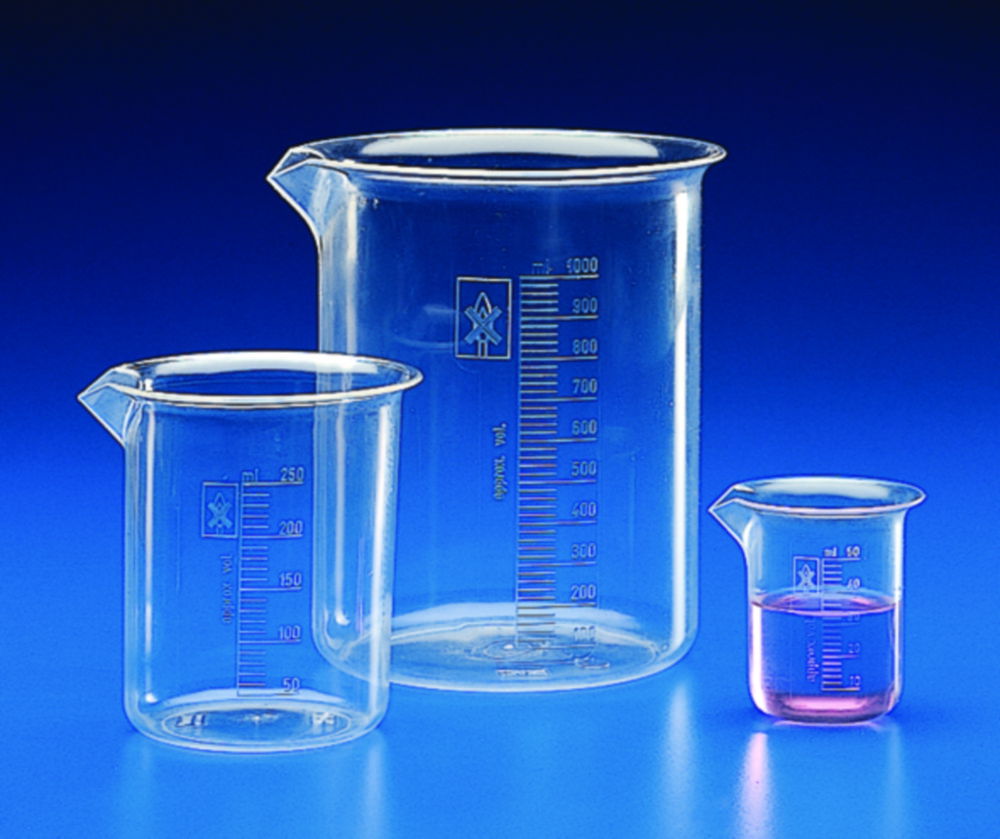 Beakers, PMP (TPX®), low form Beakers, PMP (TPX®), low form