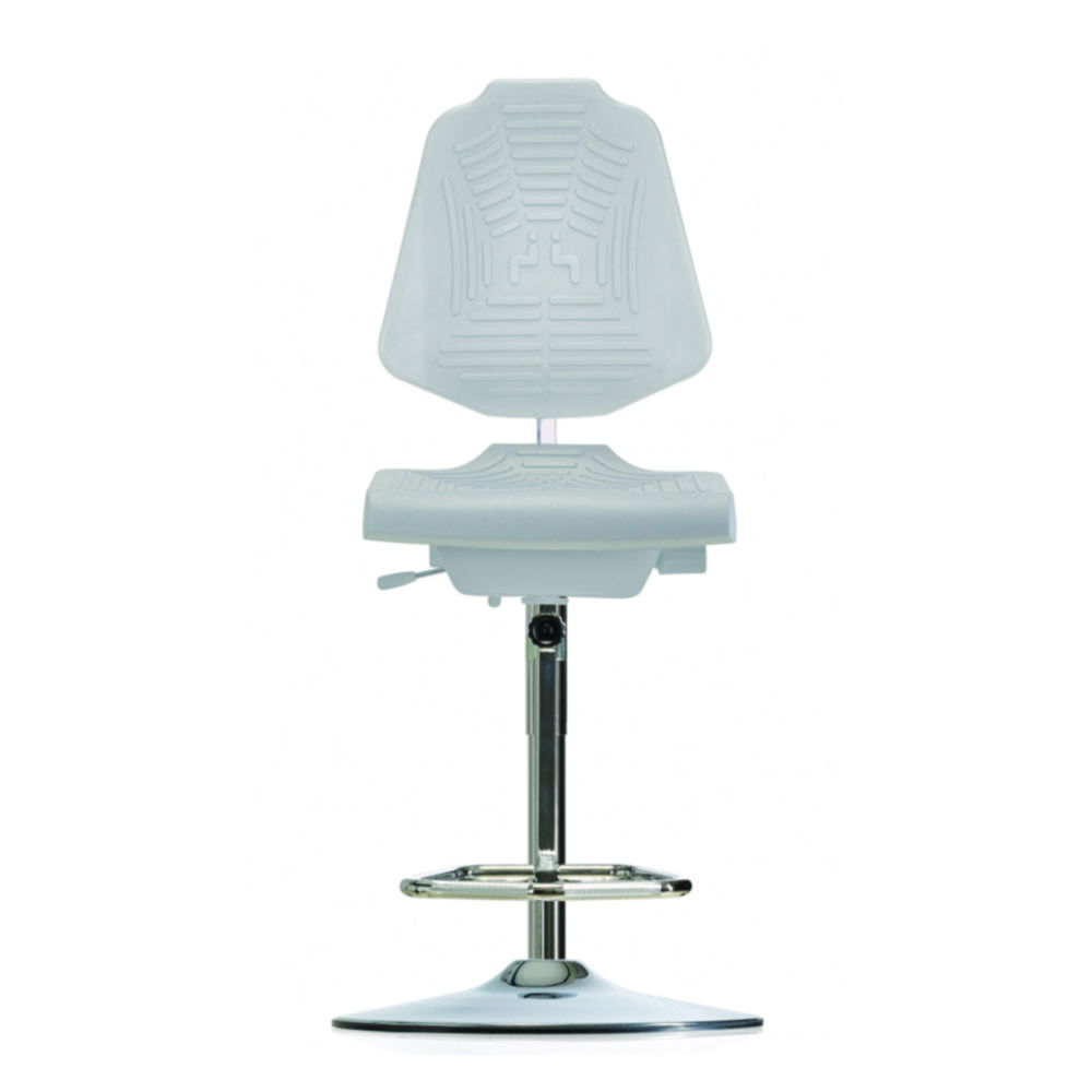 Laboratory chair, GMP, high, with step-up