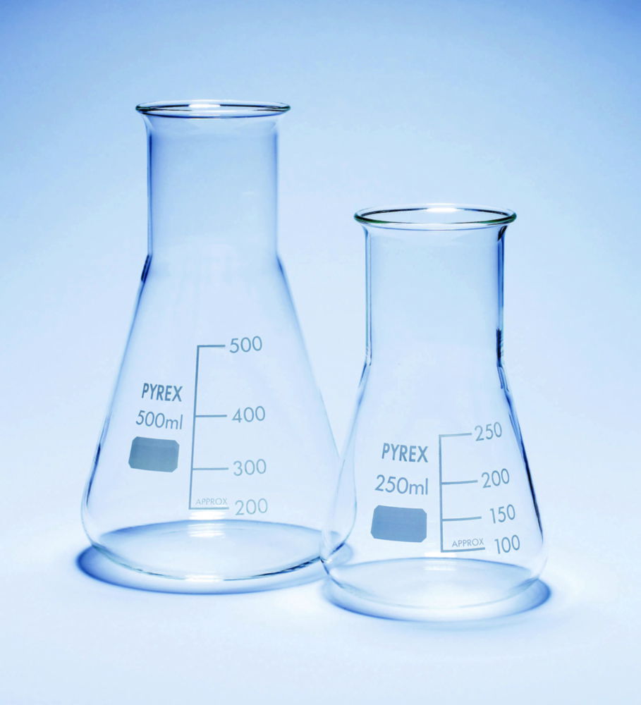 Flasks, wide neck, Pyrex® Flasks, wide neck, Pyrex®
