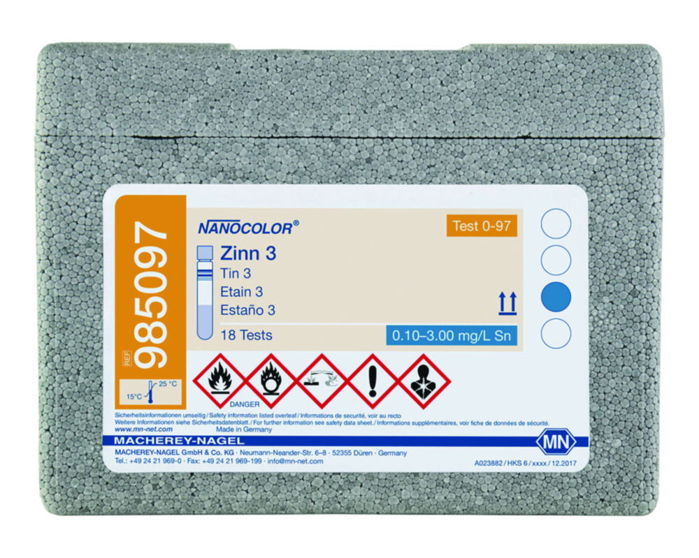 Tube tests NANOCOLOR® Tin