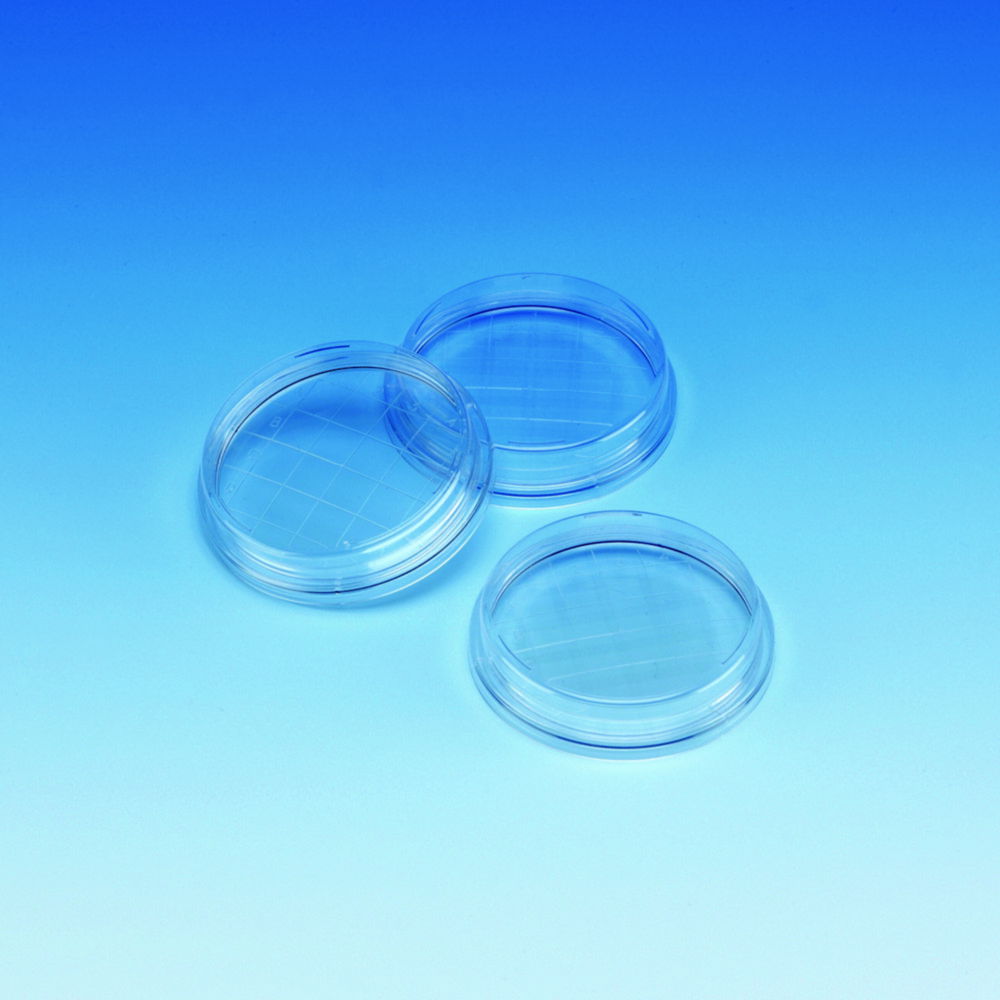 Petri Dishes Sterilin™, contact plate with grid, PS Petri Dishes Sterilin™, contact plate with grid, PS
