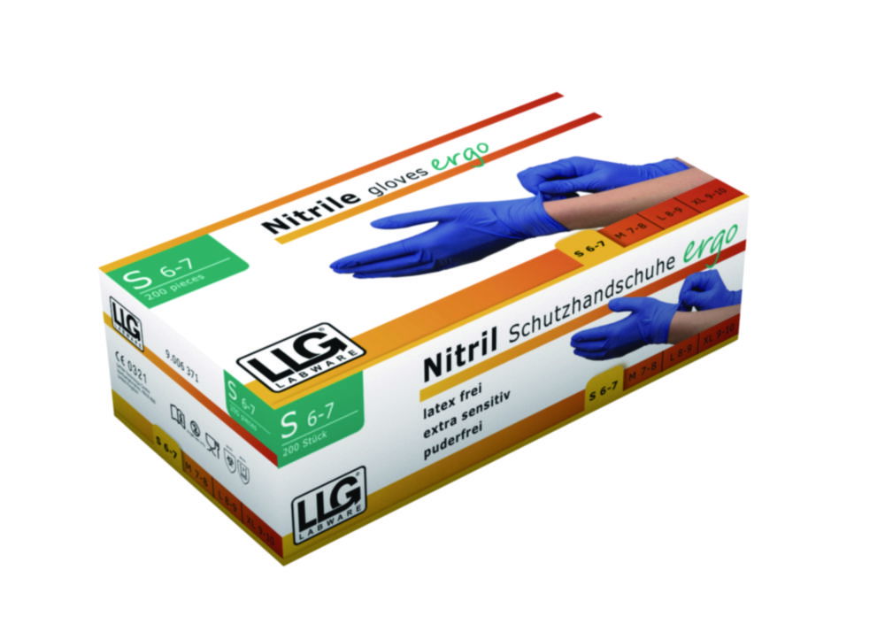 LLG-Disposable Gloves ergo, Nitrile, Powder-Free LLG-Disposable Gloves ergo, Nitrile, Powder-Free