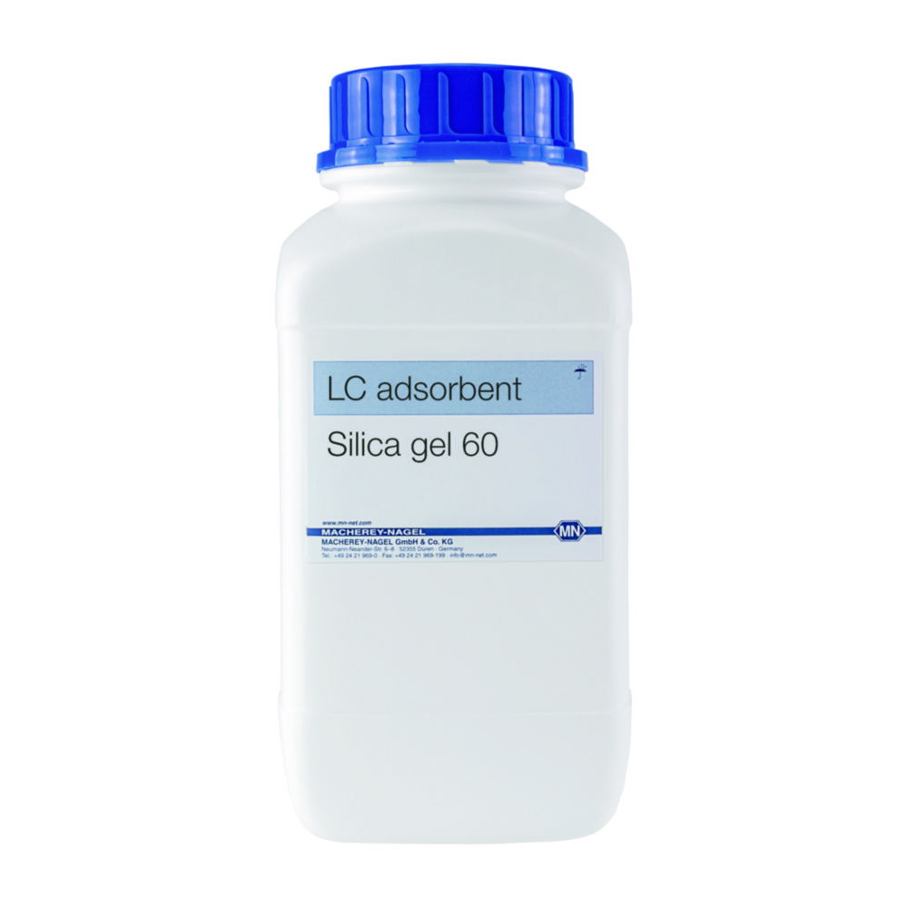 Silica adsorbents for low pressure column chromatography Silica adsorbents for low pressure column chromatography