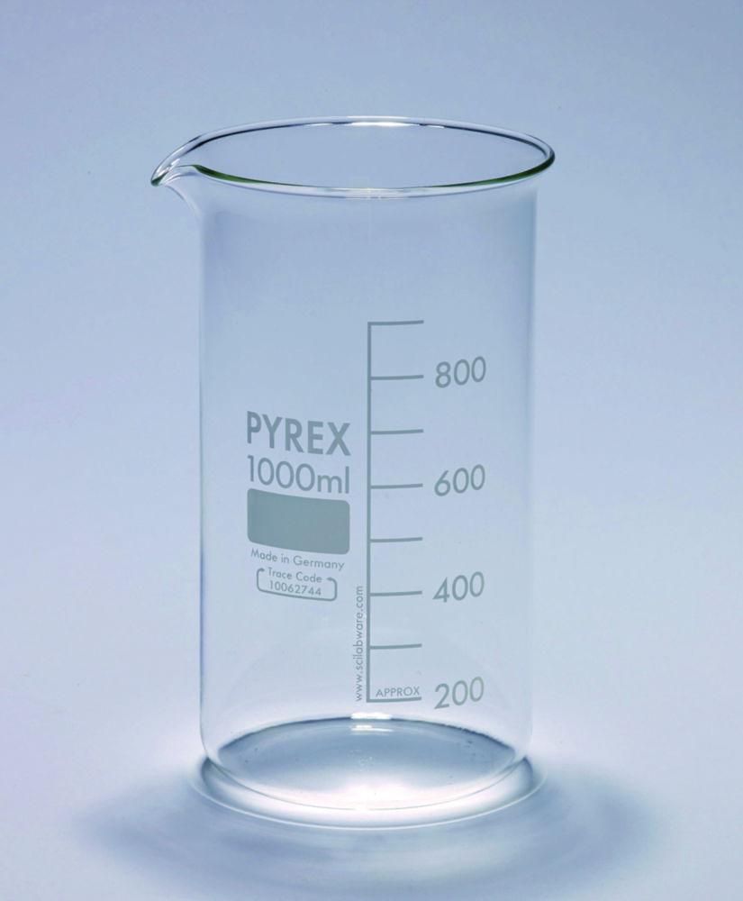 Beakers, low form, heavy duty, Pyrex® Beakers, low form, heavy duty, Pyrex®