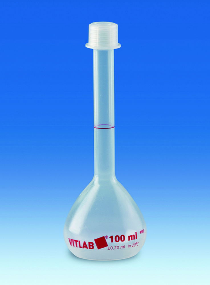 Volumetric Flasks, PMP, Class B, with PP Screw Cap Volumetric Flasks, PMP, Class B, with PP Screw Cap