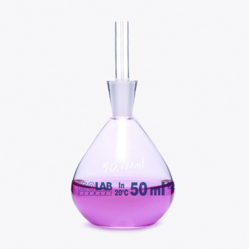 Pycnometers, Borosilicate glass 3.3., calibrated Pycnometers, Borosilicate glass 3.3., calibrated