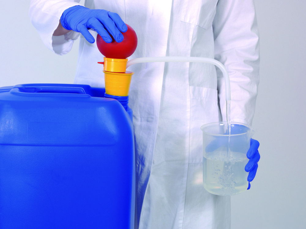 Disposable hand pumps OTAL®, with PE conveying pipes Disposable hand pumps OTAL®, with PE conveying pipes