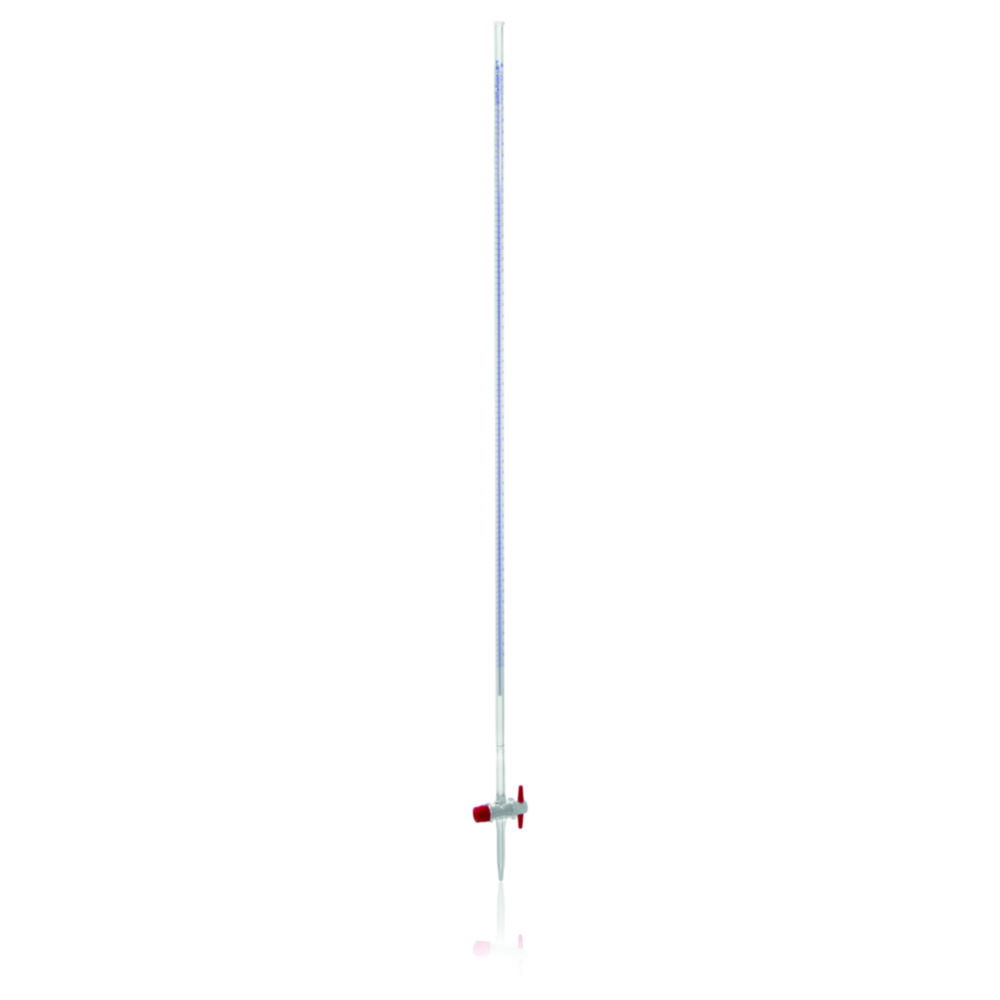 Burette with straight standard ground stopcock, DURAN®, class AS, with PTFE key