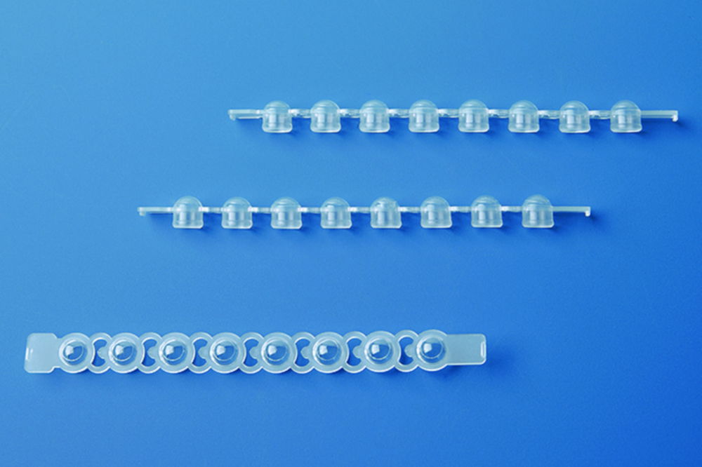 Cap strips, PP, strips of 8 Cap strips, PP, strips of 8