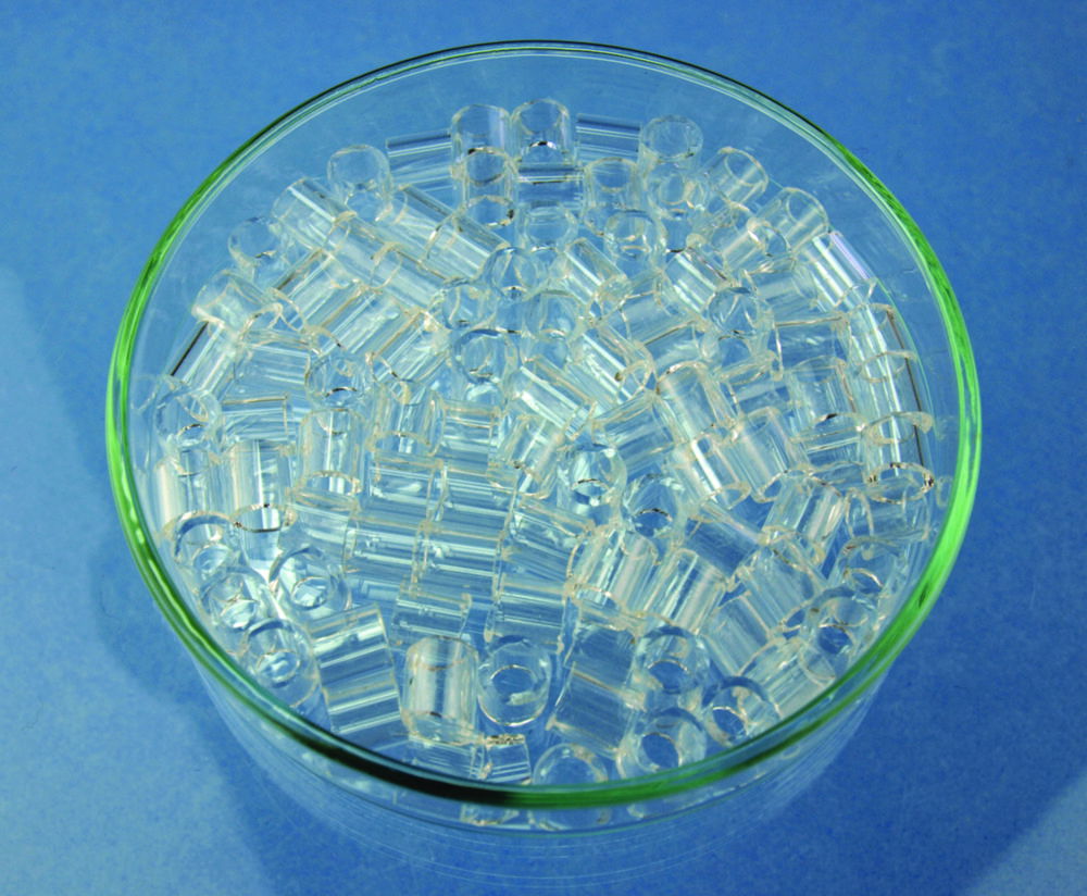 Raschig rings, glass
