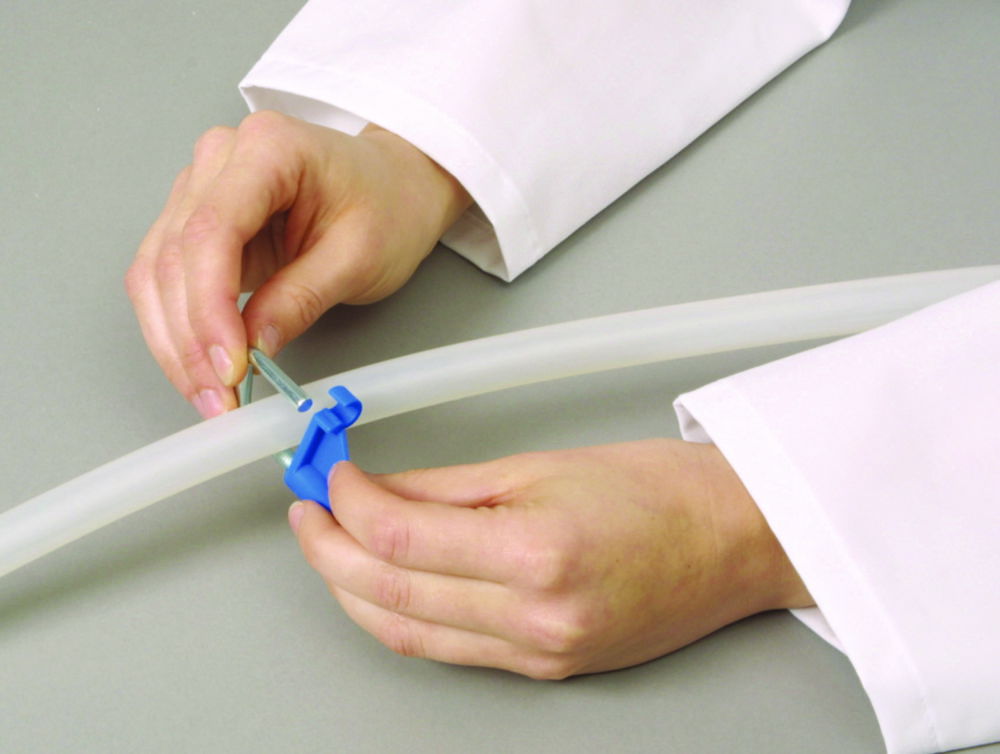 Curved tubing clamps stop-it, PVDF Curved tubing clamps stop-it, PVDF