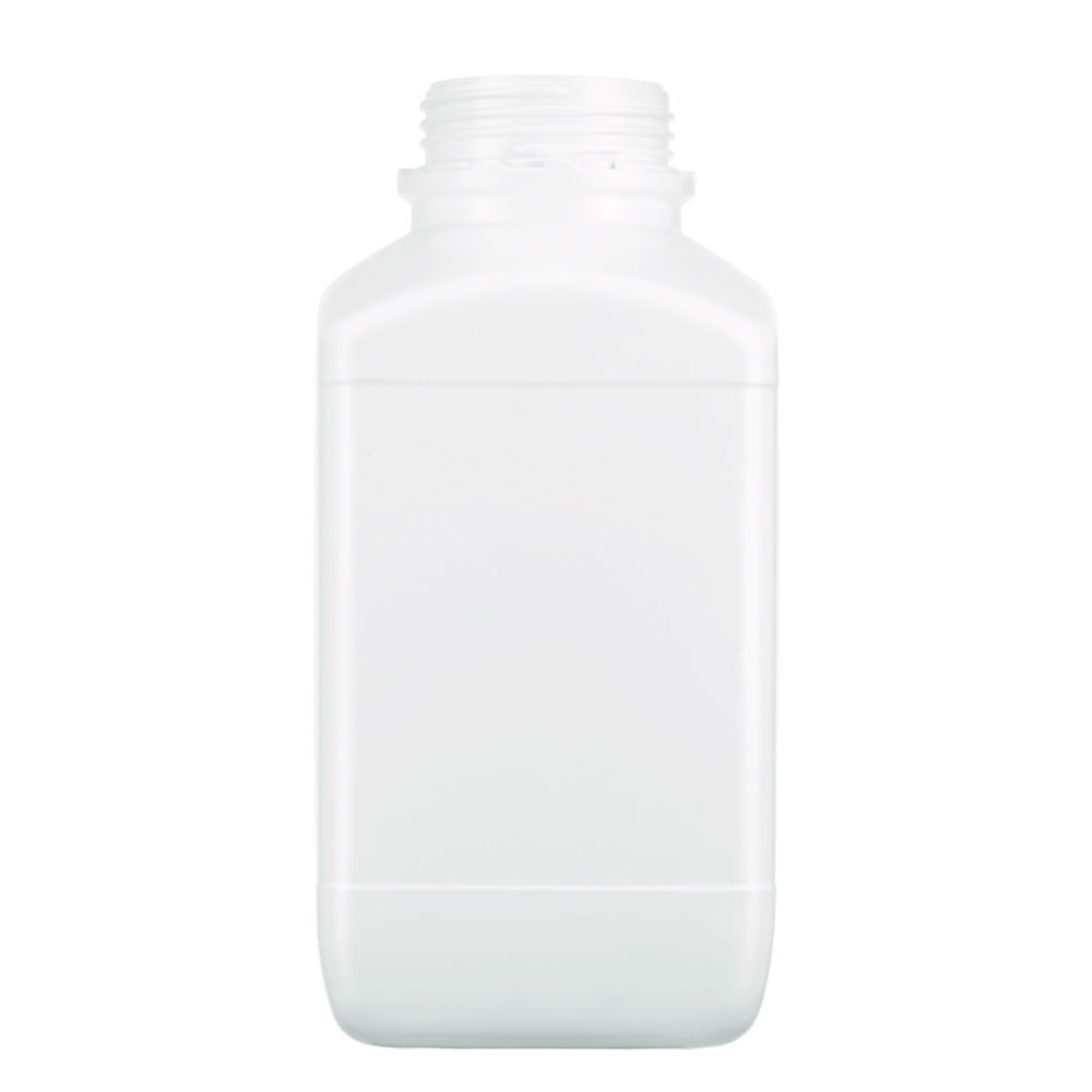 Square reagent bottles without closure, HDPE Square reagent bottles without closure, HDPE