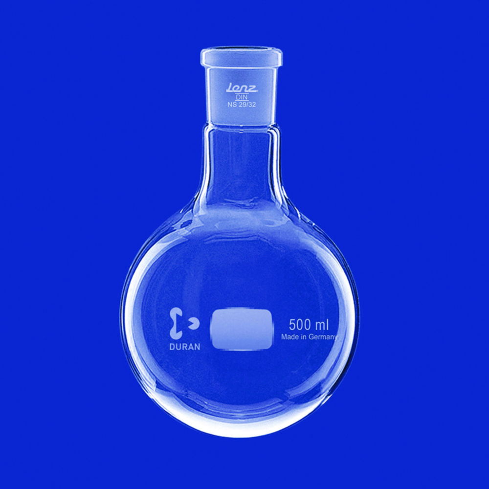 Round bottom flasks with conical ground joint, DURAN®