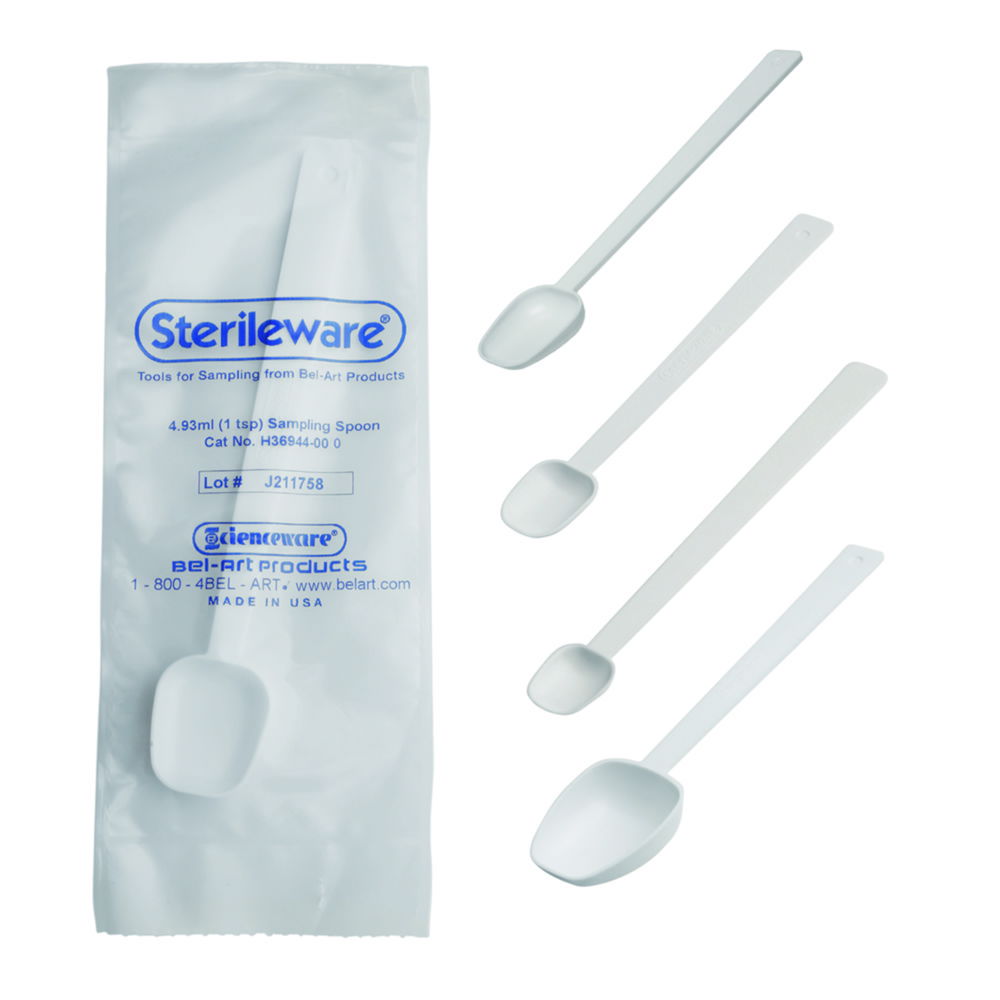 Sampling spoons, PS, sterile Sampling spoons, PS, sterile
