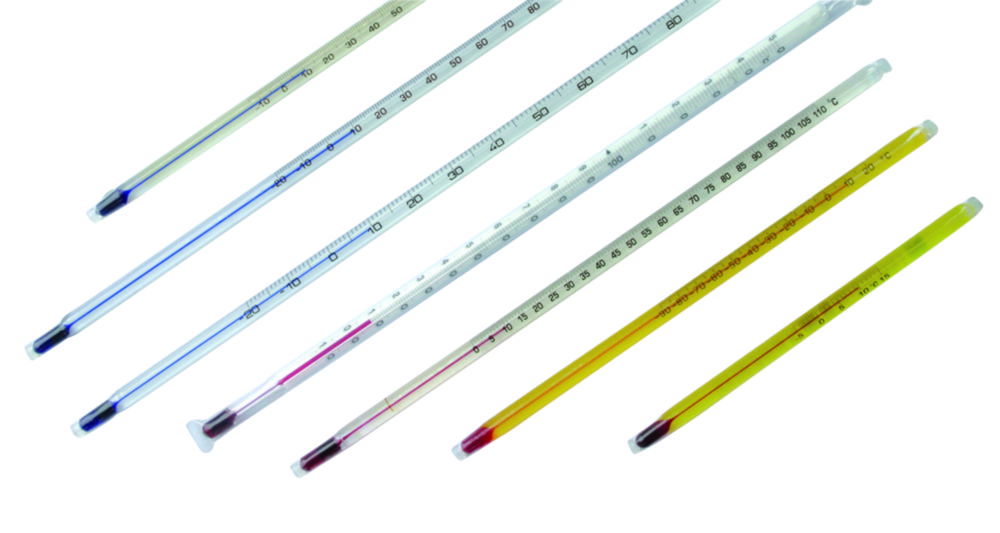 LLG-General purpose thermometer, red filling, immersion depth total LLG-General purpose thermometer, red filling, immersion depth total