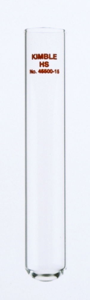 High speed centrifuge tube, borosilicate glass, plain rim