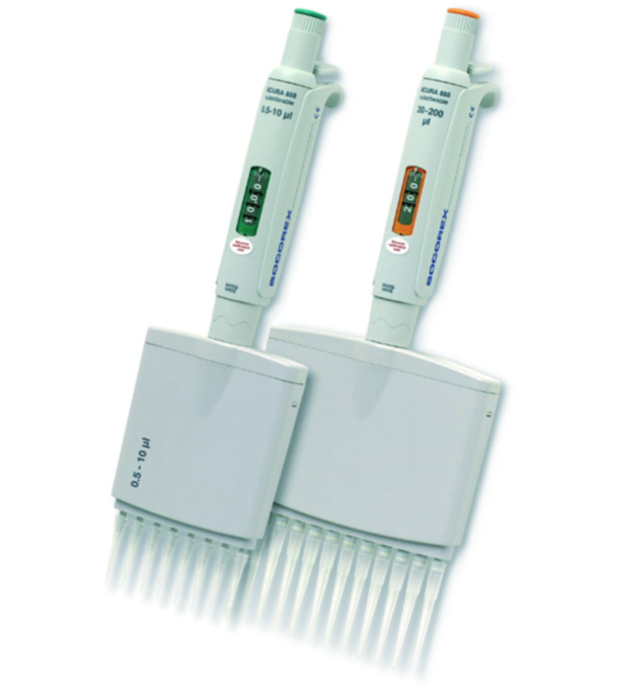 Multichannel microlitre pipettes Acura® manual 855, variable Multichannel microlitre pipettes Acura® manual 855, variable